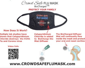 Crowd Safe FLU Mask *BioCharged*