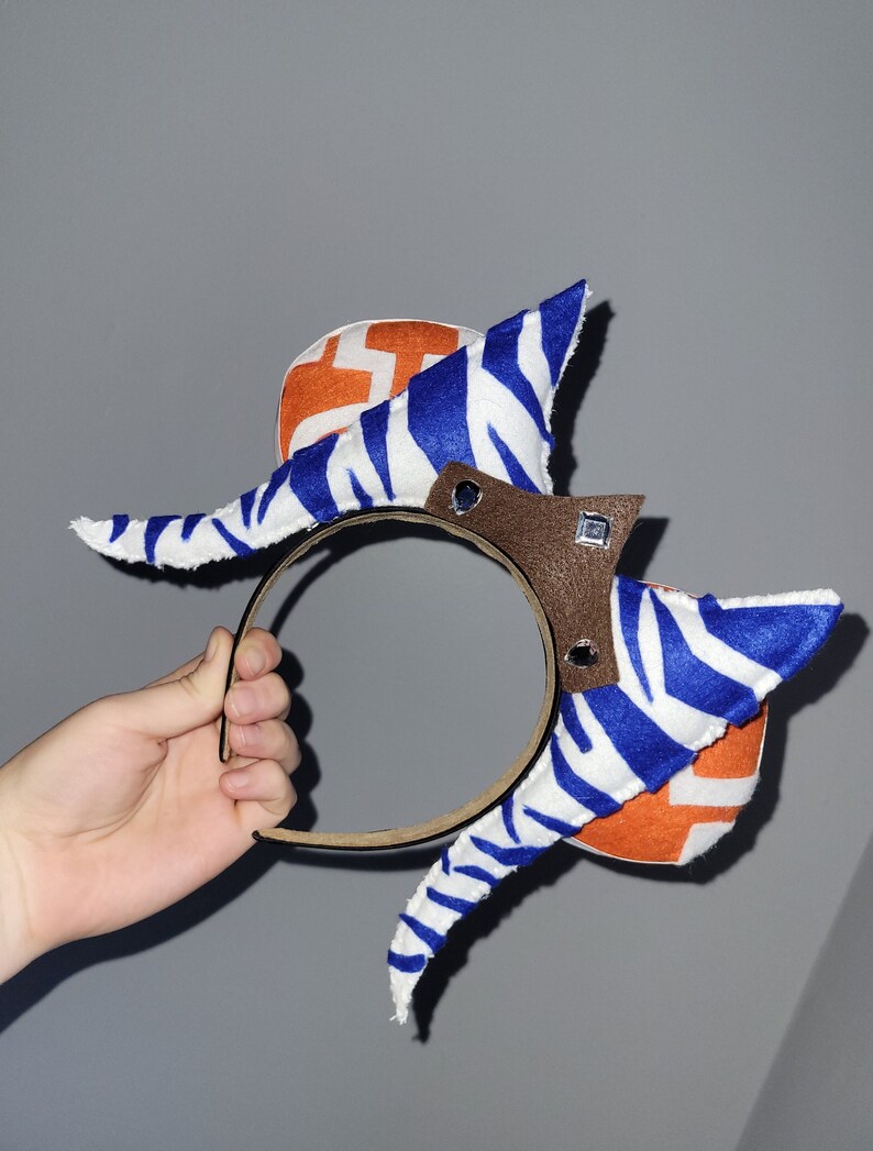 Ahsoka Inspired Disney Ears Ahsoka Disneybound Star Wars Etsy