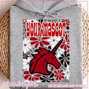Anpassad maskotdesign: Retro Groovy Blommig Stil - Digital PNG
