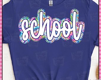 Mascota de neón personalizada PNG - Diseño digital de espíritu escolar