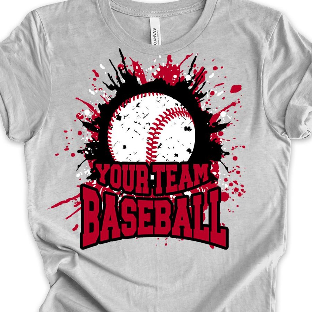 Ink Splatter Baseball Custom Splash/splatter BASEBALL PNG: Your Team/mascot/school/colors - Etsy