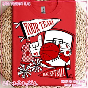 Made to Order, Team Spirit Pennant Flag, Teacher/School/Mascot/Sports Downloadable/Printable PNG file, DTF/Sublimation File