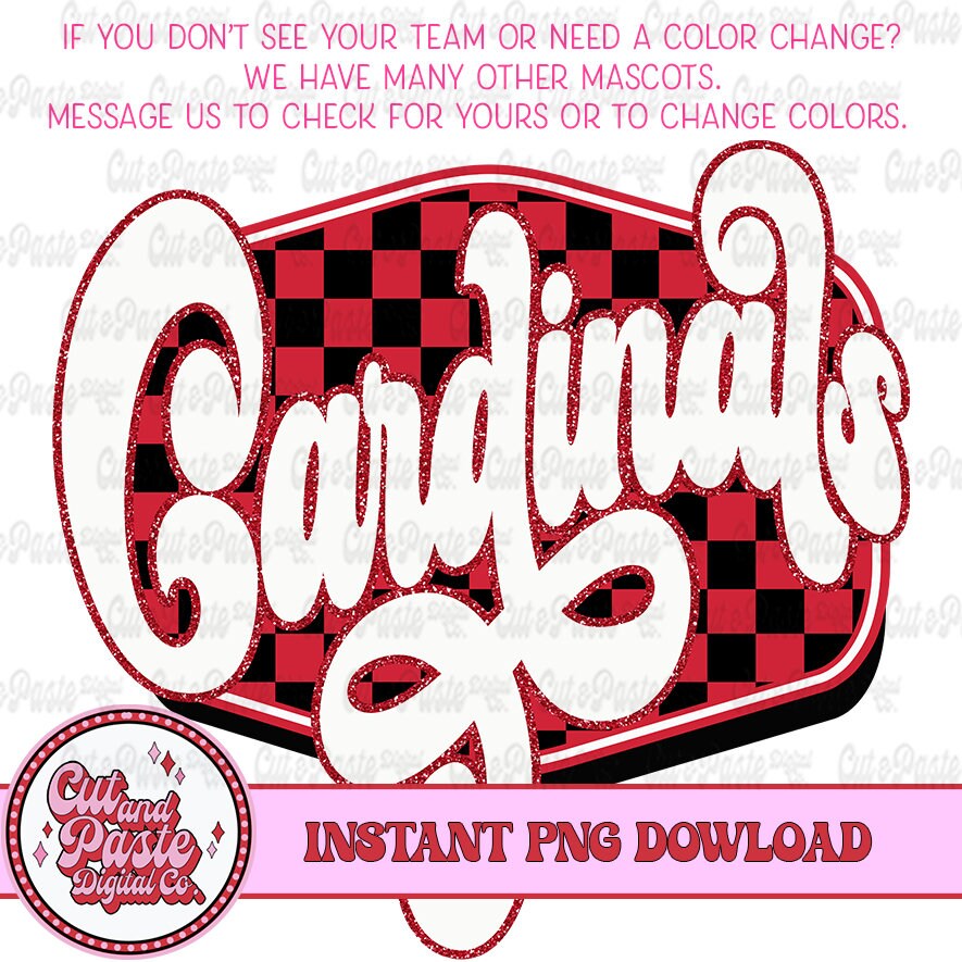 Retro Mascot Checkerboard Sign Tigers Teacher School Mascot Digital ...