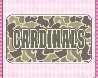Cardinals Camo School Spirit PNG (Digital Download, Transparent)