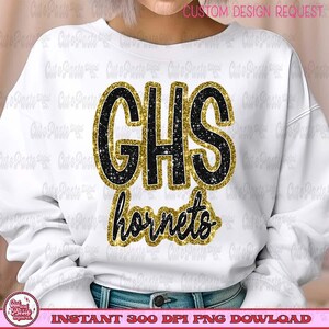 ANPASSAD PNG-design med maskotskript i konstpaljetter: Din maskot/skola/färger bild 4