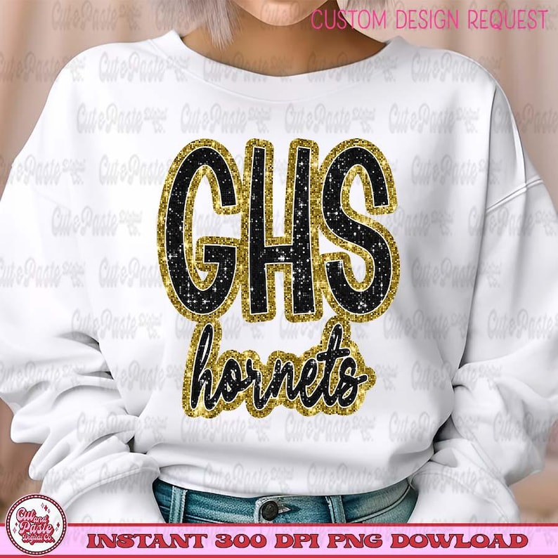 ANPASSAD PNG-design med maskotskript i konstpaljetter: Din maskot/skola/färger bild 4