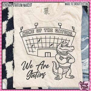 Vintage Stadium GATORS, School Spirit Design Teacher/School/Mascot/Sports, Downloadable/Printable PNG/DTF/Sublimation