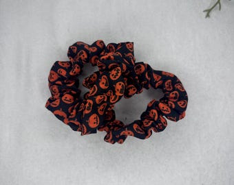 Handmade Halloween Cotton Scrunchies For Hair