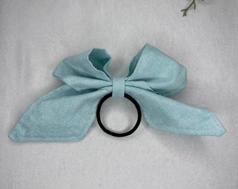 Handmade Hair Bow With Hair Tie