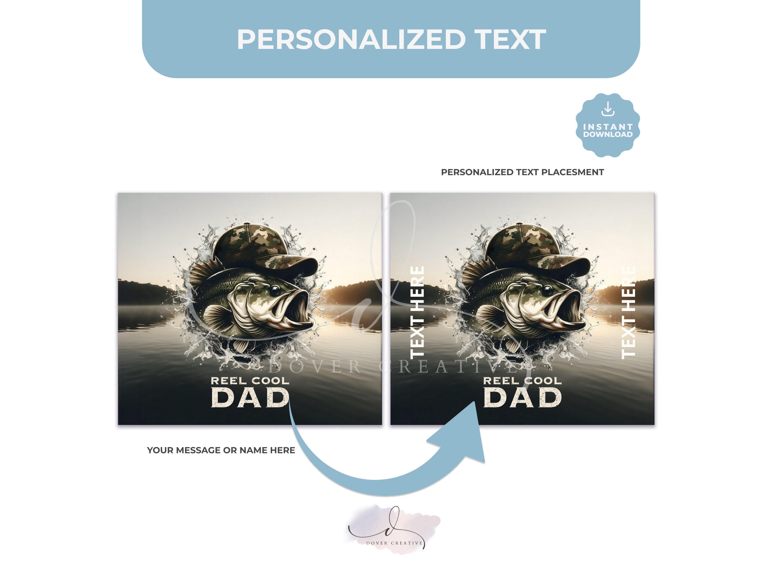 Cool Dad 20oz Skinny Tumbler Wrap Design Gift, Camo Fishing Rod Png ...