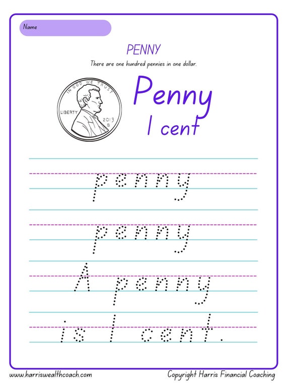 4 Printable Money Worksheets for Preschool to 1st Grade