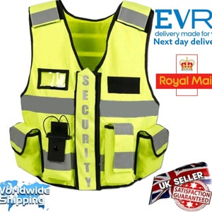 Tactical Security Vest Law Enforcement CCTV Dog Handler Tac Vest Police SIA.