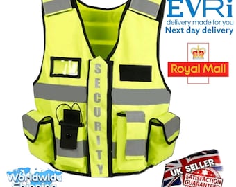 Tactical Security Vest Law Enforcement CCTV Dog Handler Tac Vest Police SIA.