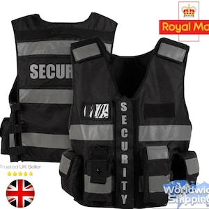 Tactical Security Vest Law Enforcement CCTV Dog Handler Tac Vest Police SIA.