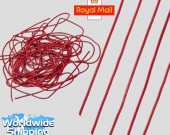 Handmade Deep Red Bullion Thread & Shiny Colour Crafts Embroidery