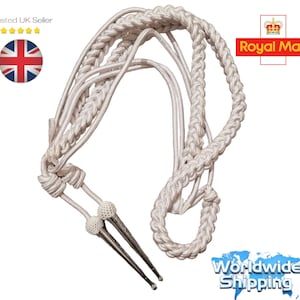 Aiguillette Silver With Tags And Netted Tags Top Quality Aiguillette.