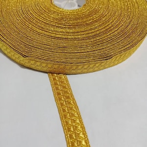 Mylar braid trim For Army Size &quot; 13&#39; 25&#39; 40 MM&quot; Uniform&#39; Church Vestment&#39; Fancy Costume.