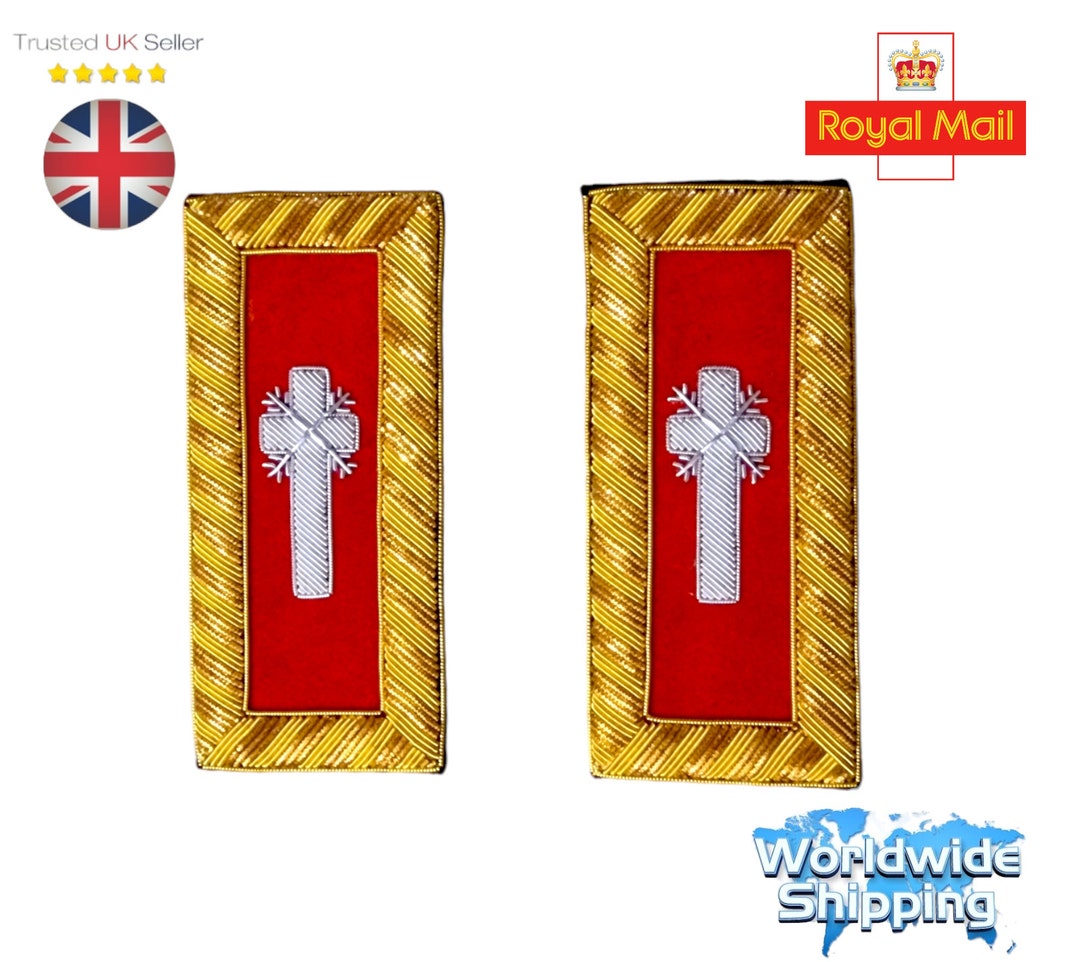 Knight Templar Shoulder Boards Past Commander. - Etsy