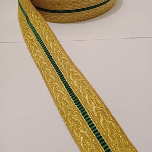 Gold Military Mylar Braid *Size 3CM* Borders making military ribbon Army Uniform&#39; Vestment.