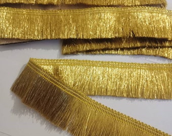 Gold Metallic braid trim For Dresses'Fancy Costume.