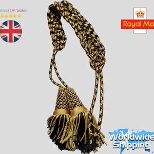 Italian liturgical cinctures Metal fringe with shiney material.