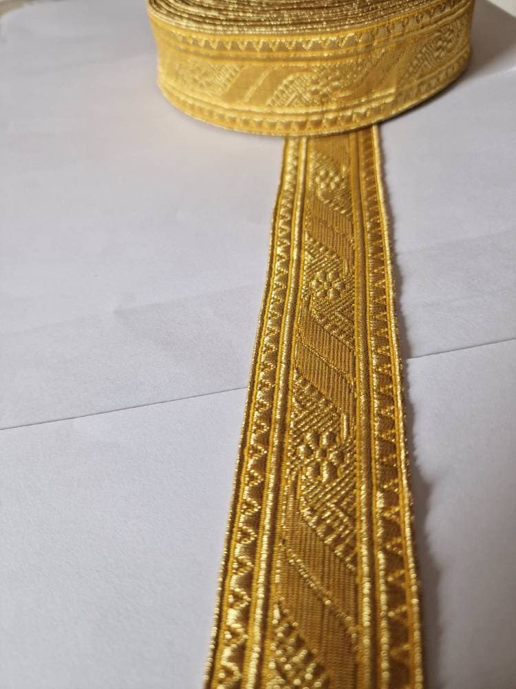 Mylar Braid Gold 100% Wire Trim for Army Uniform' Church - Etsy