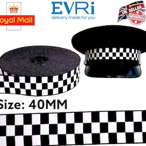 UK/ British Police officer  Cap / Hat Ribbon &quot;40mm&quot; Top Quality Material.