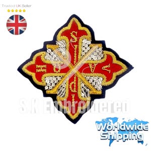 Bullion Saint George Grand masters of the Constantinian Order of Saint George Blazer Patch 9x9CM.
