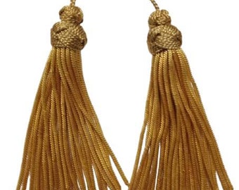 Gold Bullion Tassels pair"4 inch" For Army Uniform' church Vestments ' Decoration.