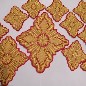 Vestments 11 piece Cross Set Handmade Bullion Embroidery.