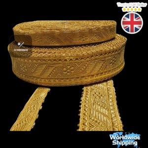 Mylar braid Gold 100% wire trim For Army Uniform&#39; Church Vestment&#39; Fancy Costume.