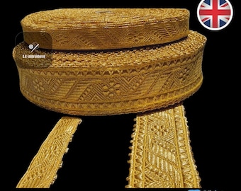 Mylar braid Gold 100% wire trim For Army Uniform&#39; Church Vestment&#39; Fancy Costume.