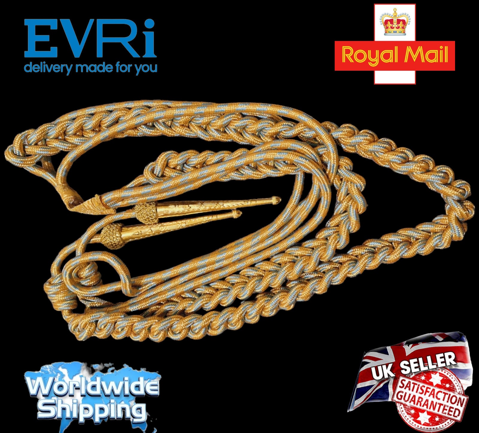 Usaf Yellow Rope Air Force Aiguillette Shoulder Top Quality Aiguillette Shine Gold ...