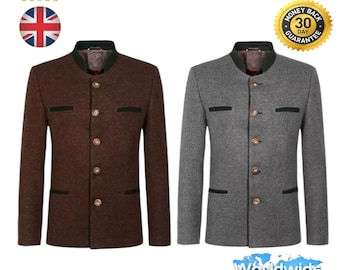 Pe-ko Vintage Bavarian Alpine Jacket | Unisex Wool Janker Loden