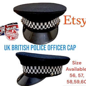 イギリス警察　制帽　帽子　British UK Police 実物　キャップ イギリス警察 制帽 帽子 British UK Police 実物 キャップ