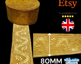 Mylar braid Gold Trim For Army Uniform' Church Vestment' Fancy Costume.