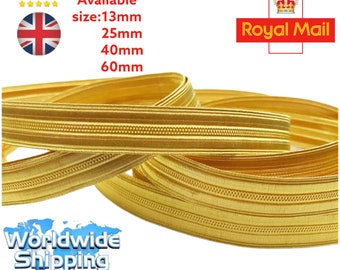 Mylar braid trim ''Size ''13mm''25mm''40mm'' For Army Uniform' Church Vestment' Fancy Costume..