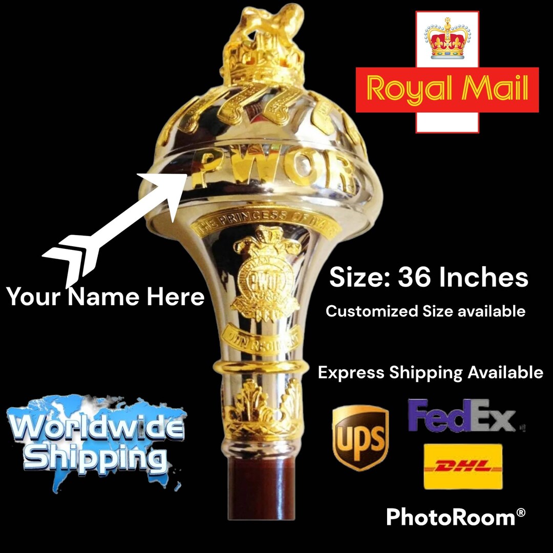 Custom Made Drum Major Mace Stave Ceremonial Mace With Battle Etsy custom-made-drum-major-mace-stave-ceremonial-mace-with-battle-etsy