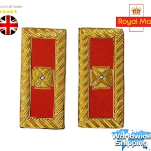 Knights Templar Shoulders Boards – Bullion Grand Commander.