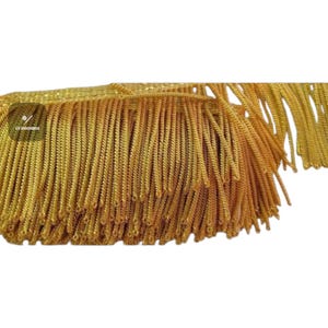 French Trim Handmade Gold Bullion Trim&quot;5CM&quot; Gold Bullion Fringe catholic Vestments Historical Flags or dresses..