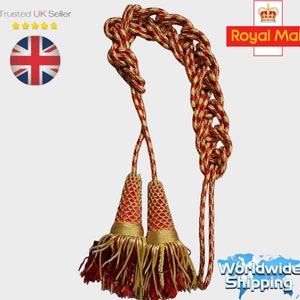 Italian liturgical cinctures Metal fringe with shiney material.