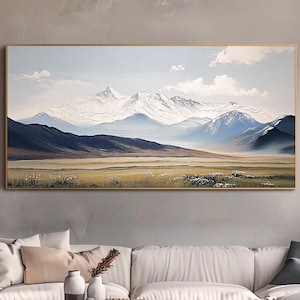 Berg Gemälde auf Leinwand Original Berg Wand Kunst Neutrale Wand Kunst Abstrakte 3d Textur Wand Kunst Wohnzimmer Wand Kunst Büro Wand Dekor