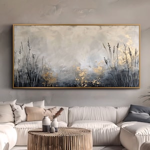 Large Abstract Oil Painting on Canvas Original Gray 3d Texture Wall Art Modern Living Room Wall Art Custom Oil Painting Minimalist Wall Art