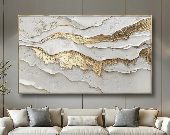 Large Abstract Textured Oil Painting on Canvas Large Texture Wall Art ...