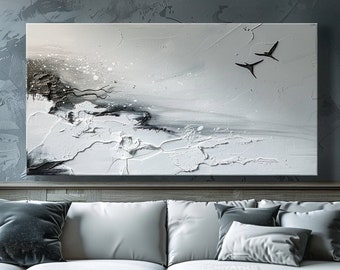 Extra Large Wall Art Painting on Canvas Texture Landscape Wall Art 3d Minimalist Wall Art Vintage Wall Art Acrylic Painting Large Wall Decor