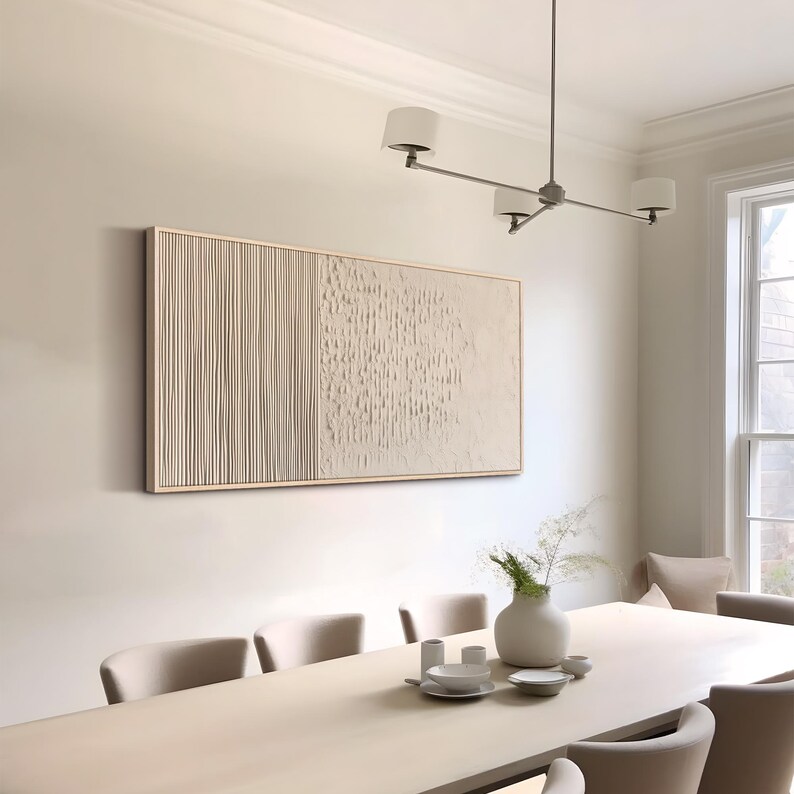 Original Abstract Oil Painting Wabi-sabi Minimalist Textured Wall Art ...