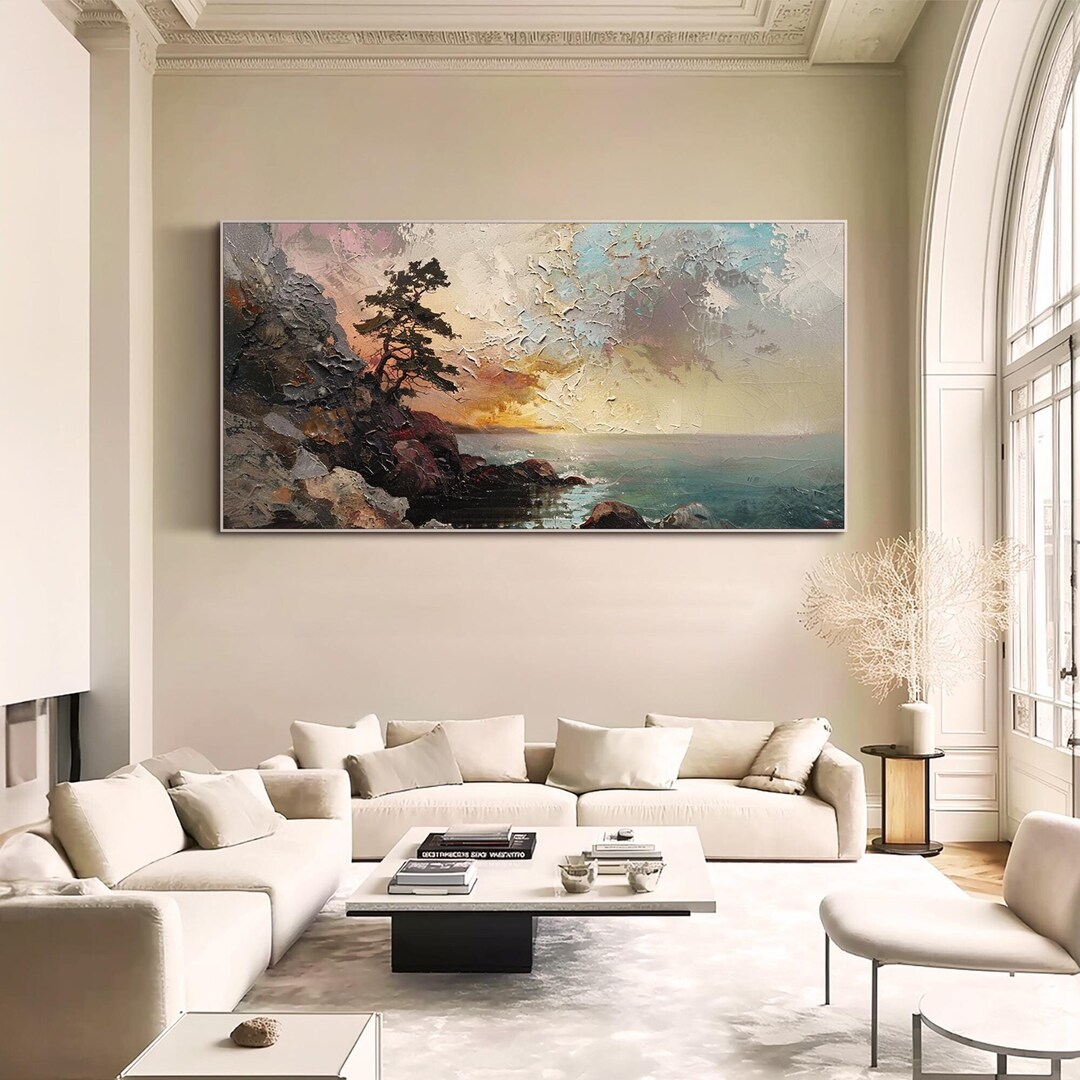 Abstract Landscape Oil Painting on Canvas Original Landscape Wall Art ...
