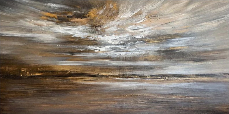 Abstract Oil Painting on Canvas Original Large Wall Art Minimalist ...