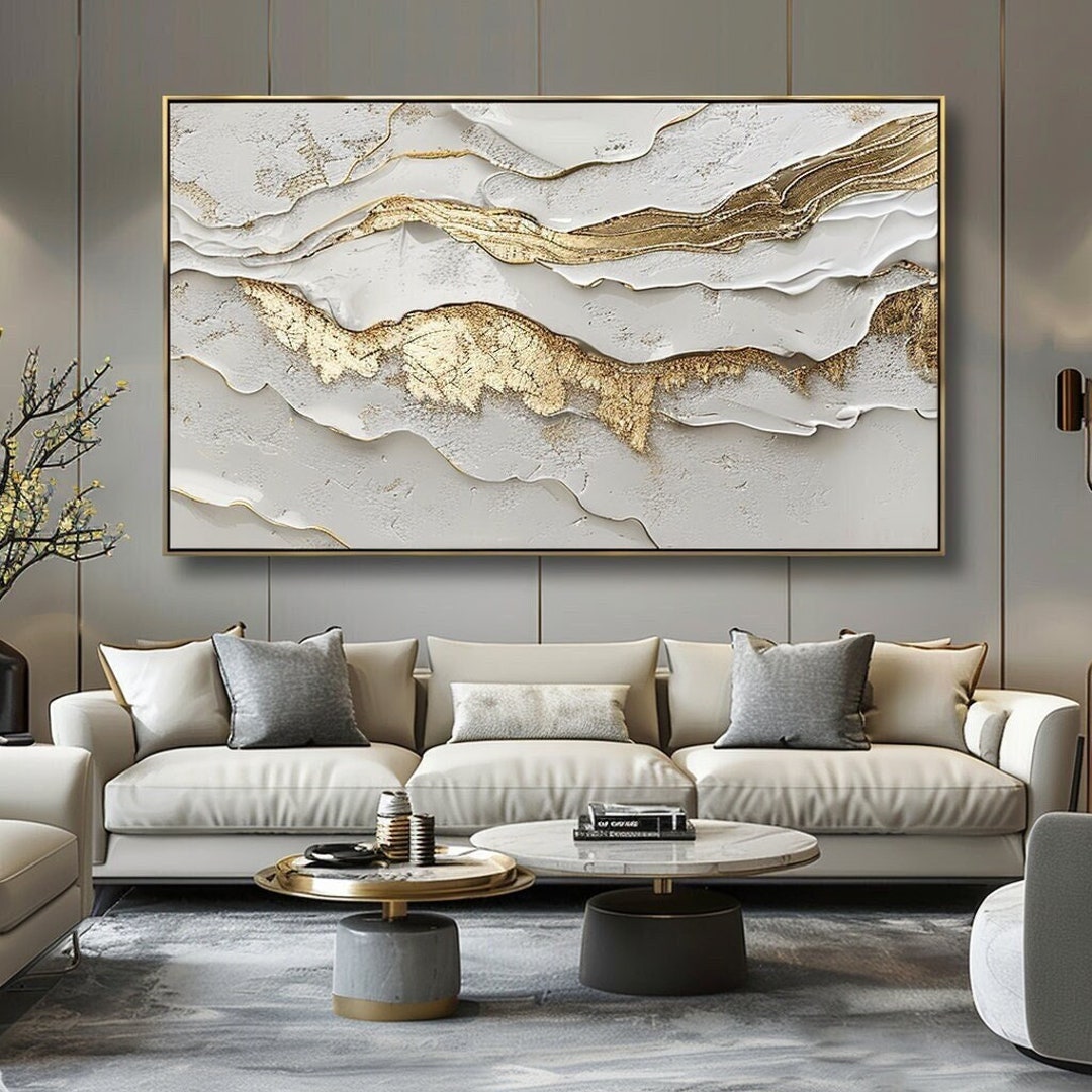 Large Abstract Oil Painting on Canvas Minimalist Modern Wall Art for ...