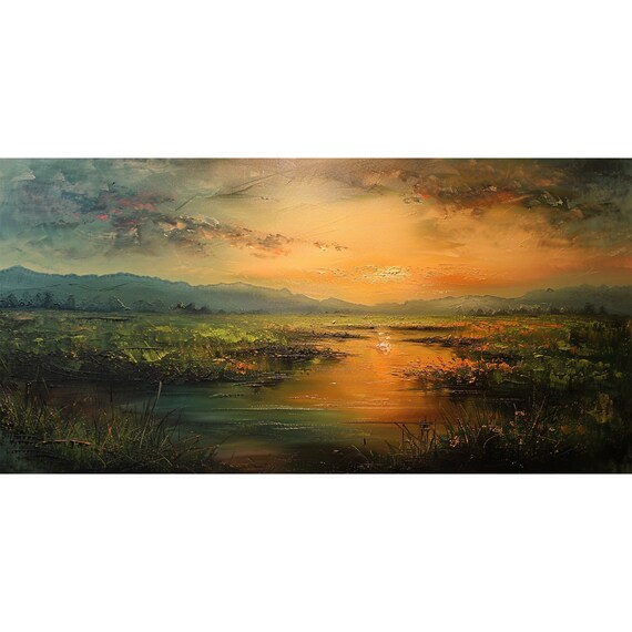 抽象的な空の絵「薄暮」テクスチャーアート/インテリア絵画【送料込】 抽象的な空の絵「薄暮」テクスチャーアート/インテリア絵画【送料込